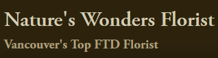 Nature's Wonders Florist Coupon Code